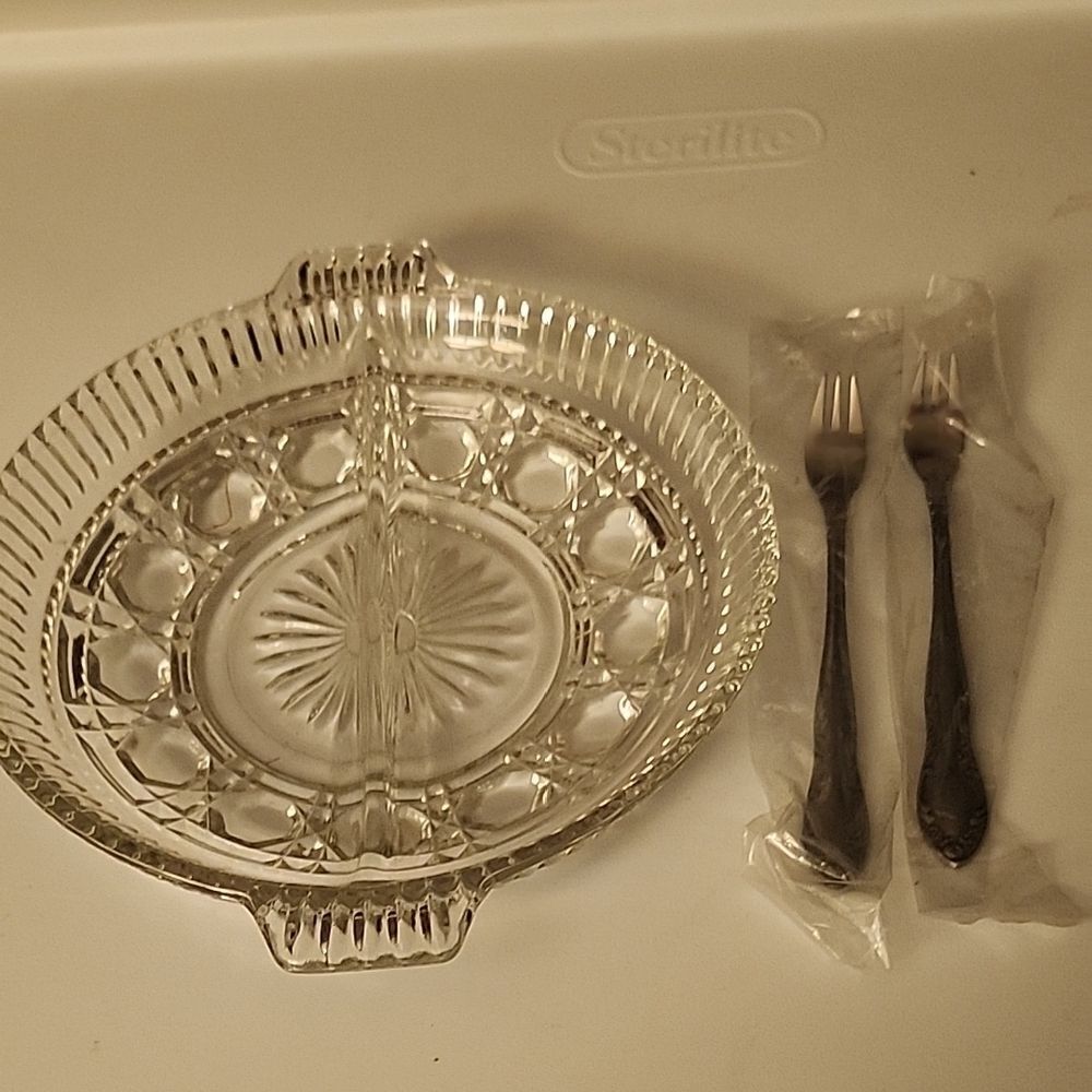 Royal Brighton  Divided Relish Dish with Servers